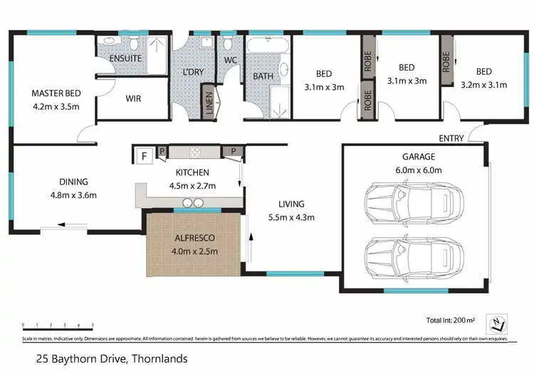 Floorplan of Homely house listing, 25 Baythorn Drive, Thornlands QLD 4164