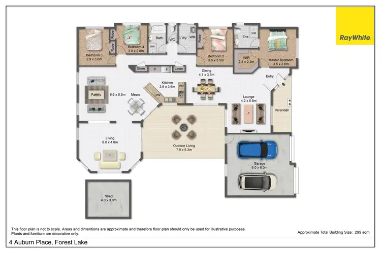 Floorplan of Homely house listing, 4 Auburn Place, Forest Lake QLD 4078