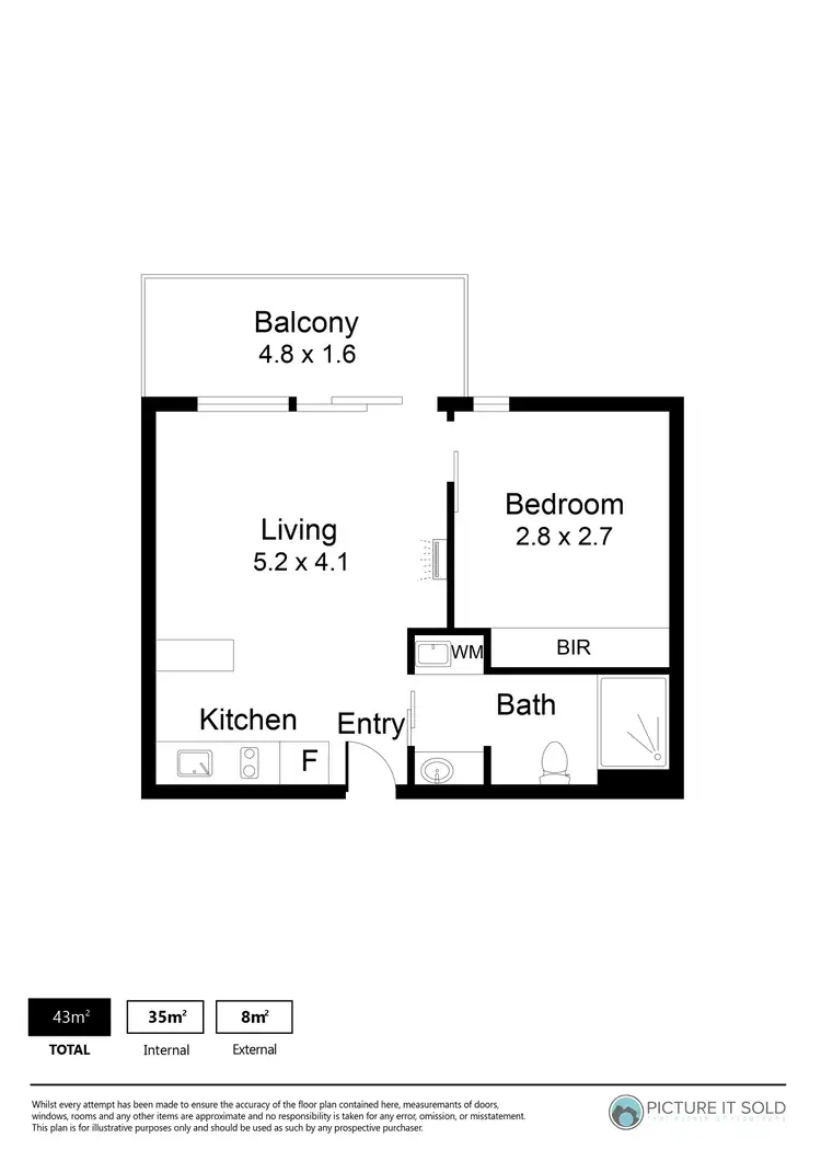 Floorplan of Homely apartment listing, 322/33 Warwick Street, Walkerville SA 5081
