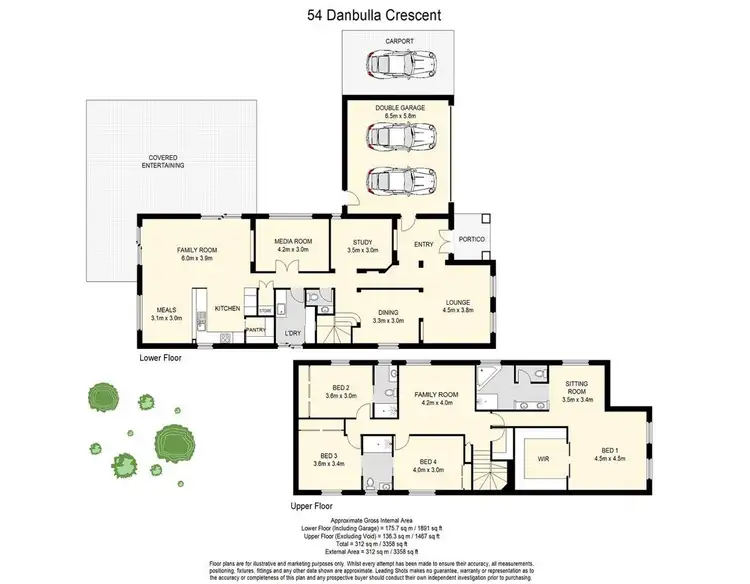Floorplan of Homely house listing, 54 Danbulla Crescent, Forest Lake QLD 4078