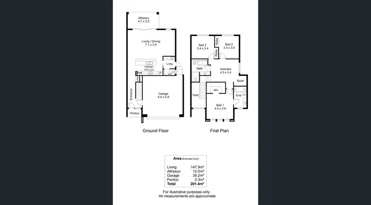 Floorplan of Homely house listing, 1B Dudley Avenue, North Plympton SA 5037
