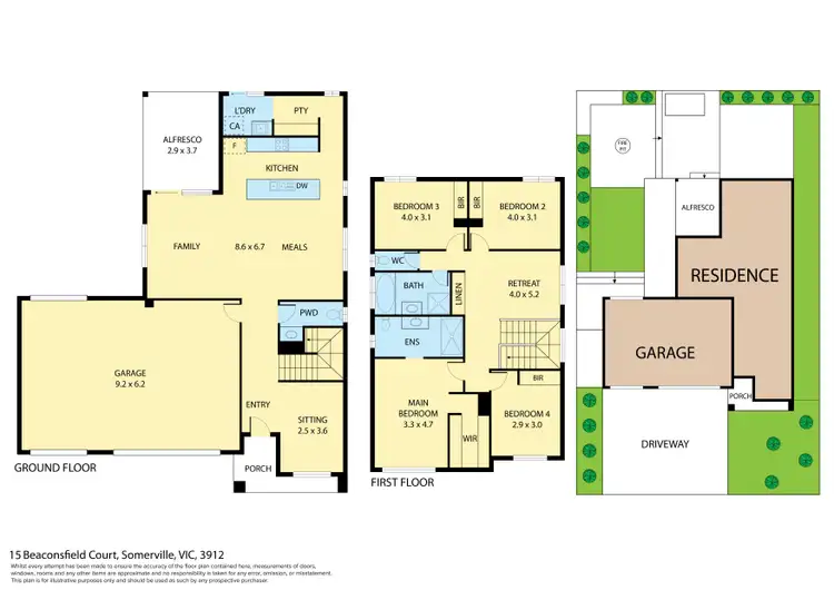 Floorplan of Homely house listing, 15 Beaconsfield Court, Somerville VIC 3912