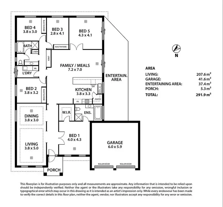 Floorplan of Homely house listing, 6 Parkview Drive, Murray Bridge SA 5253