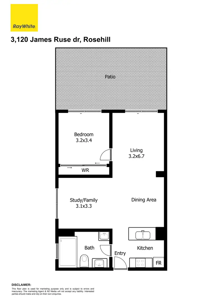 Floorplan of Homely apartment listing, G03/120 James Ruse Drive, Rosehill NSW 2142