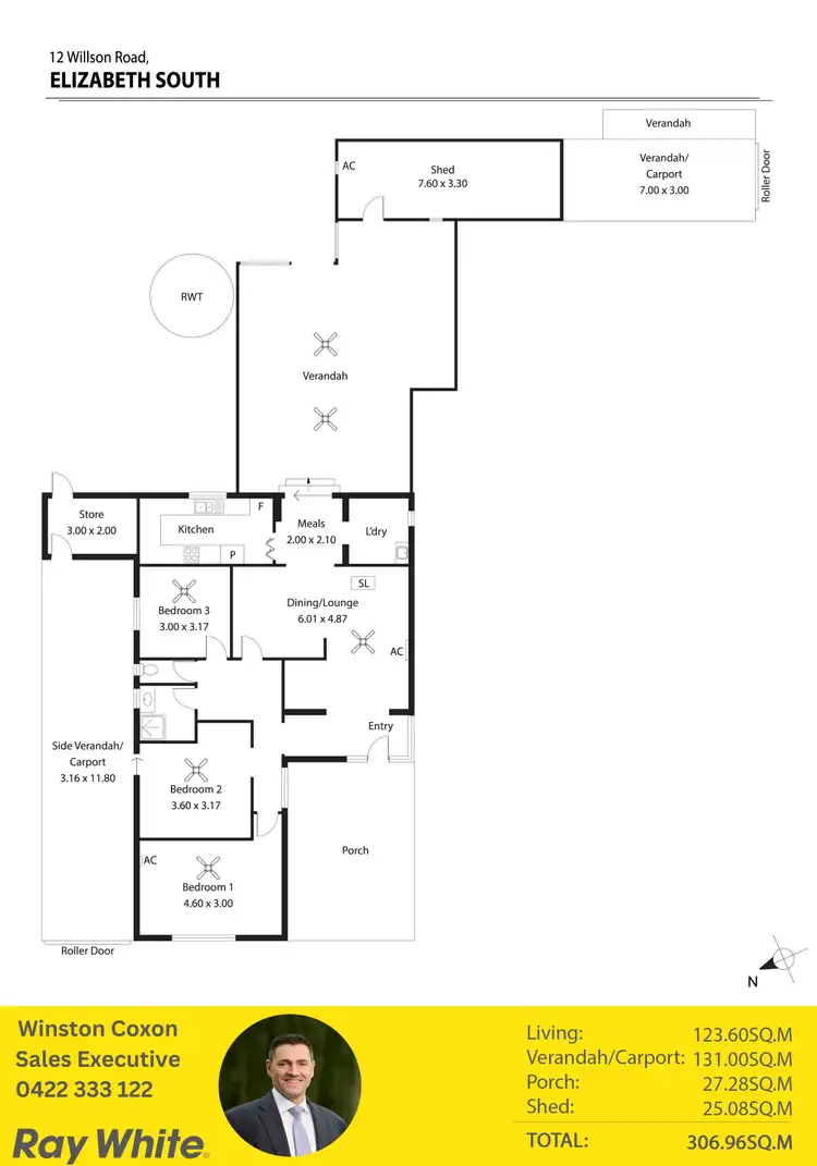 Floorplan of Homely house listing, 12 Willison Road, Elizabeth South SA 5112