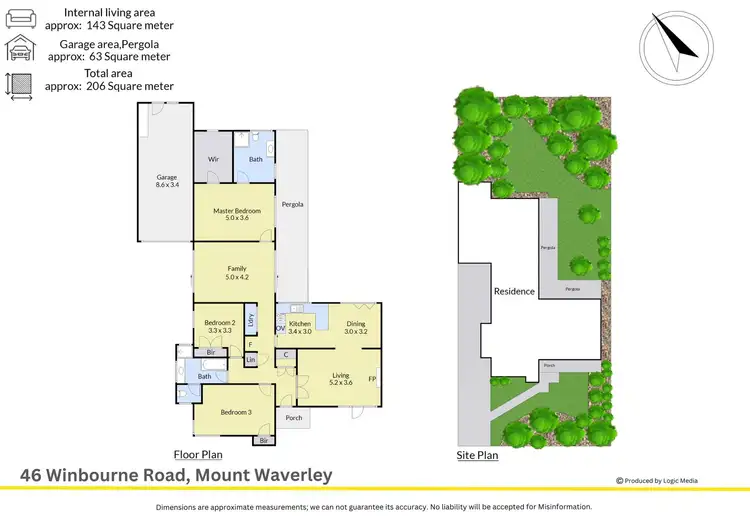 Floorplan of Homely house listing, 46 Winbourne Road, Mount Waverley VIC 3149