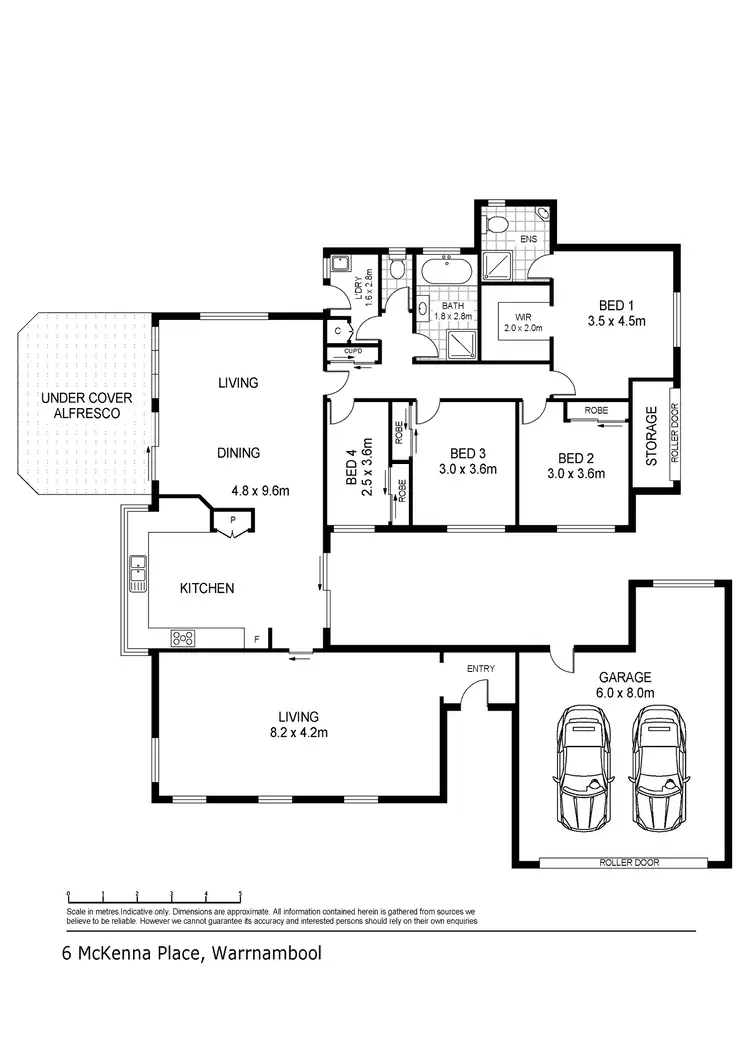 Floorplan of Homely house listing, 6 McKenna Place, Warrnambool VIC 3280