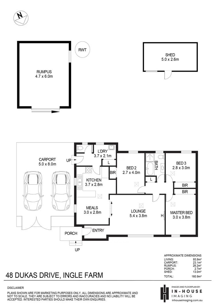 Floorplan of Homely house listing, 48 Dukas Drive, Ingle Farm SA 5098