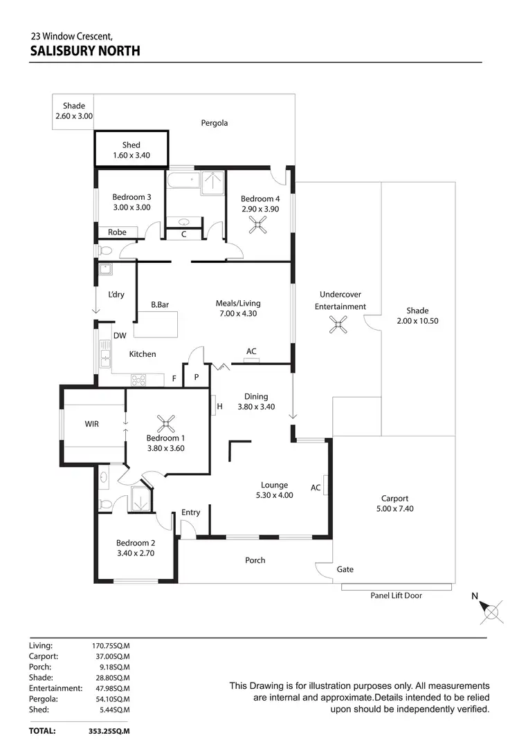 Floorplan of Homely house listing, 23 Window Crescent, Salisbury North SA 5108