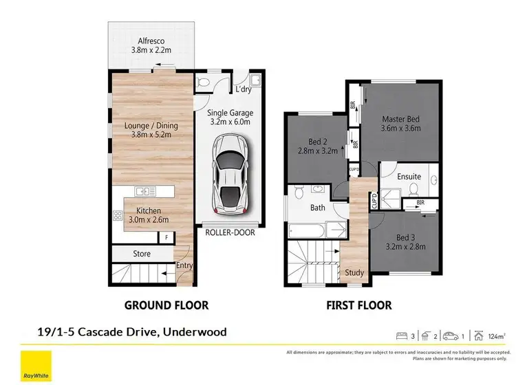 Floorplan of Homely townhouse listing, 19/1-5 Cascade Drive, Underwood QLD 4119