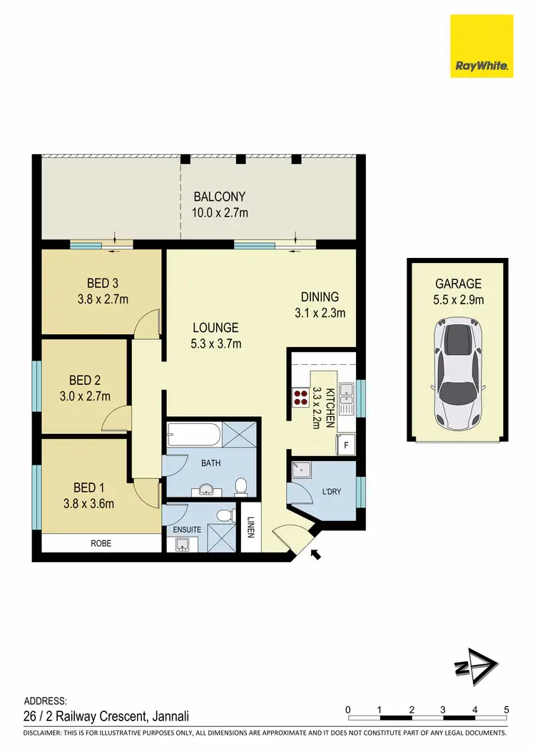 Floorplan of Homely unit listing, 26/2 Railway Crescent, Jannali NSW 2226