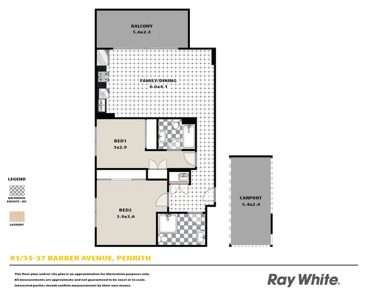 Floorplan of Homely apartment listing, 81/35-37 Barber Avenue, Penrith NSW 2750