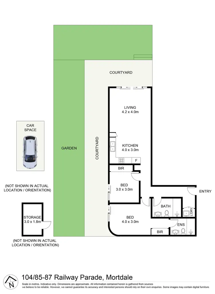Floorplan of Homely apartment listing, 104/85-87 Railway Parade, Mortdale NSW 2223