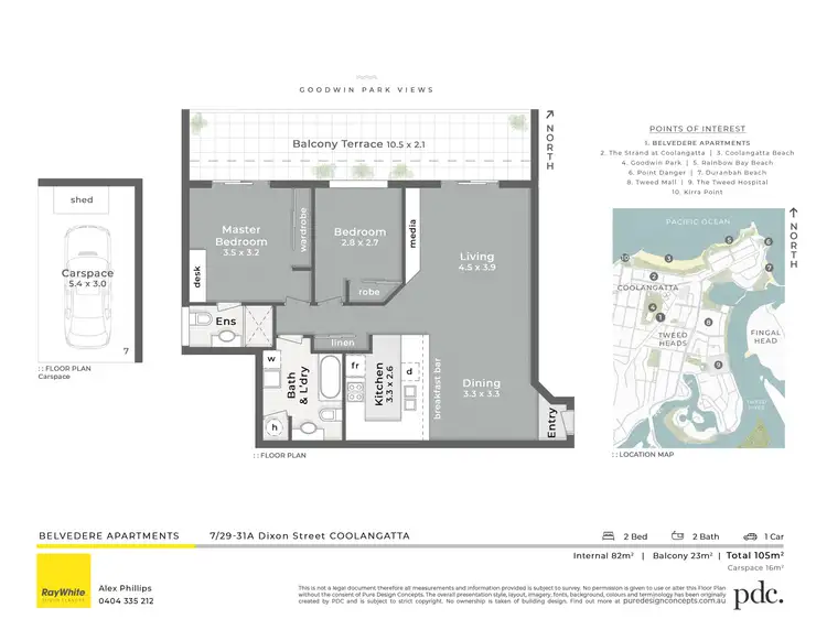 Floorplan of Homely unit listing, 7/29-31A Dixon Street, Coolangatta QLD 4225