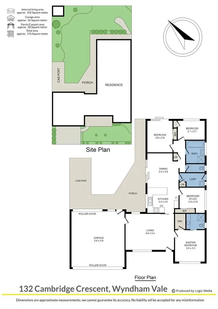 Floorplan of Homely house listing, 132 Cambridge Crescent, Wyndham Vale VIC 3024