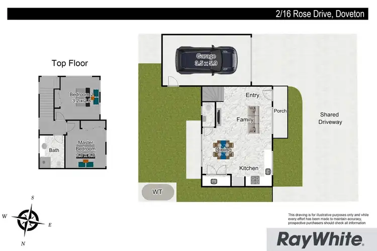 Floorplan of Homely townhouse listing, 2/16 Rose Drive, Doveton VIC 3177