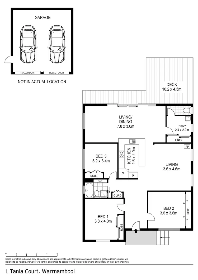 Floorplan of Homely house listing, 1 Tania Court, Warrnambool VIC 3280