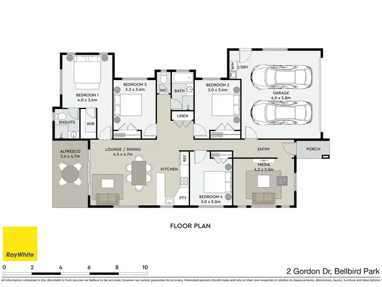 Floorplan of Homely house listing, 2 Gordon Drive, Bellbird Park QLD 4300