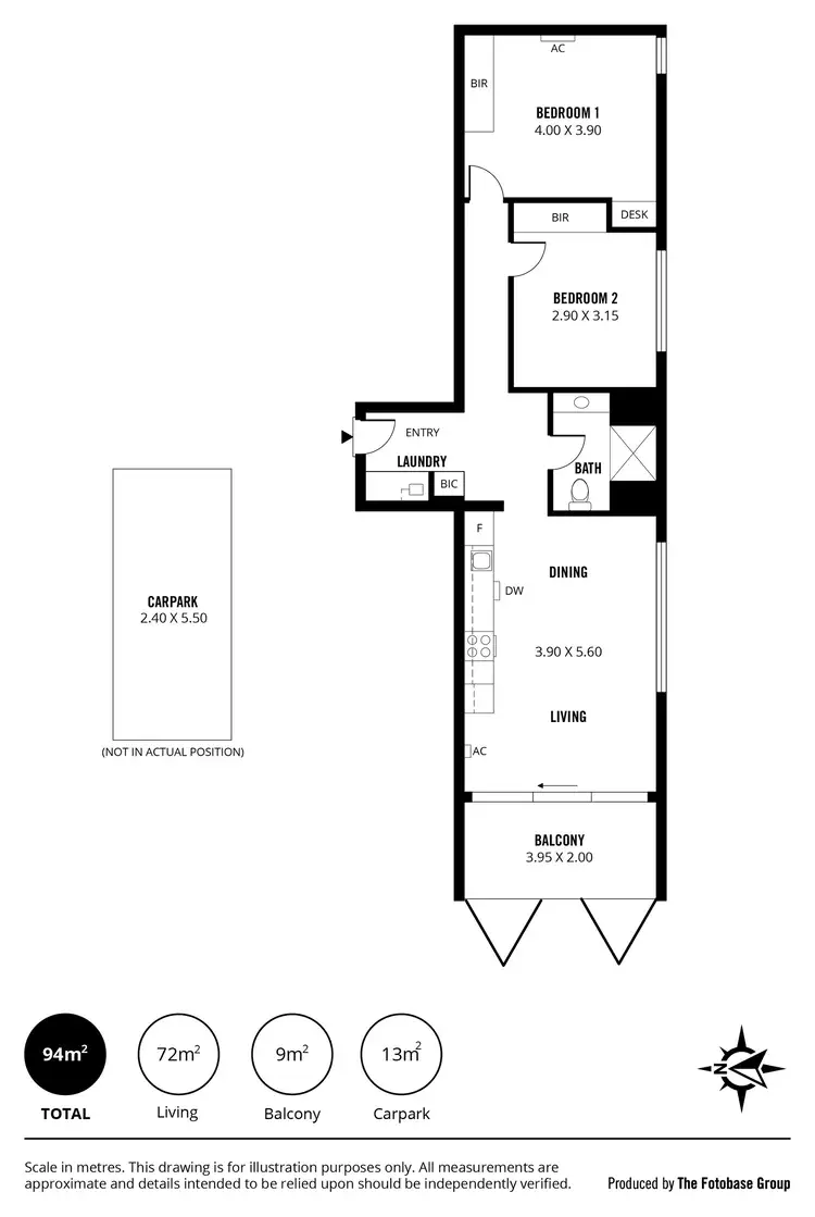Floorplan of Homely apartment listing, 419/185 Morphett Street, Adelaide SA 5000