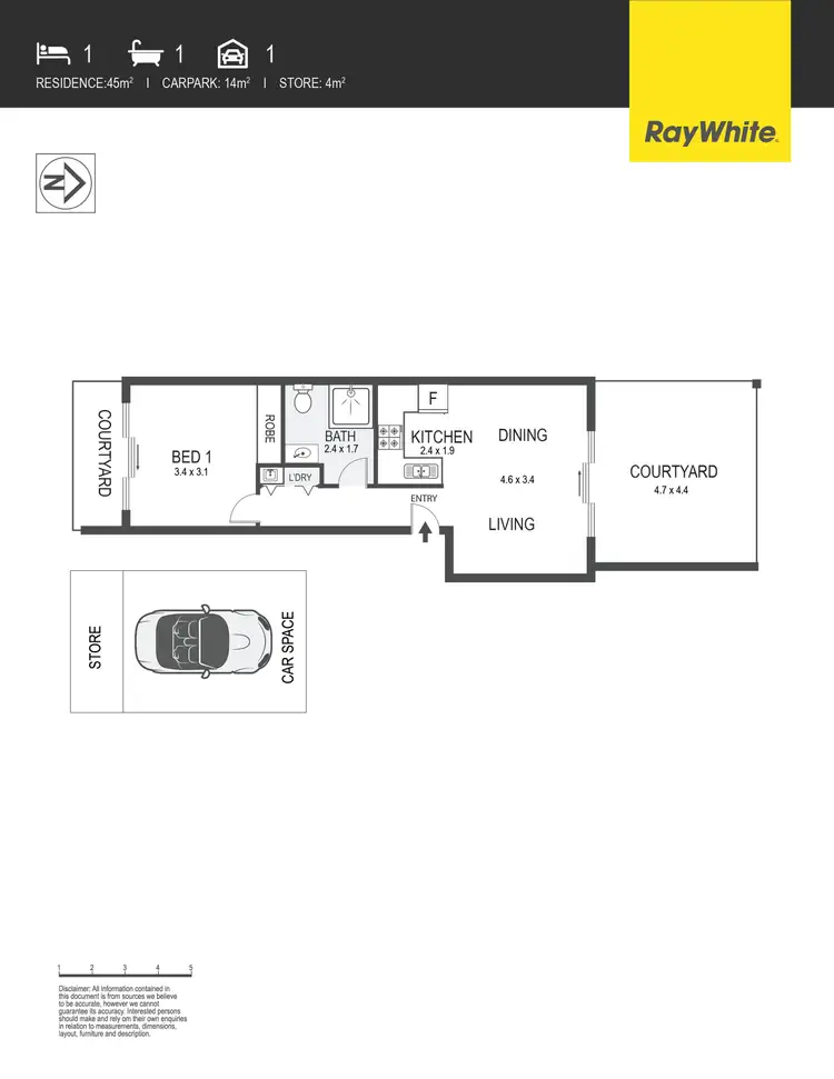 Floorplan of Homely apartment listing, 49/40 Swain Street, Gungahlin ACT 2912