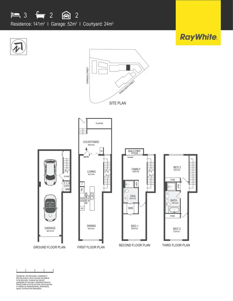 Floorplan of Homely townhouse listing, 127/6 Torrens Street, Braddon ACT 2612