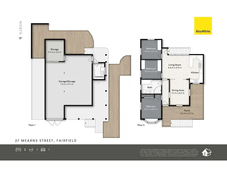 Floorplan of Homely house listing, 27 Mearns Street, Fairfield QLD 4103