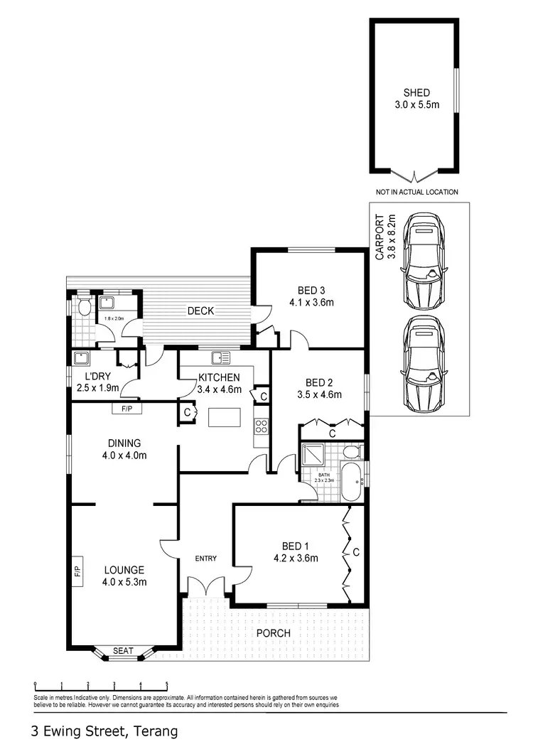 Floorplan of Homely house listing, 3 Ewing Street, Terang VIC 3264