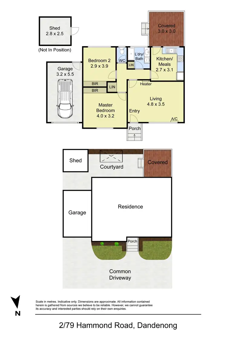 Floorplan of Homely unit listing, 2/79 Hammond Road, Dandenong VIC 3175