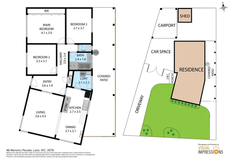 Floorplan of Homely house listing, 46 Menzies Parade, Lalor VIC 3075