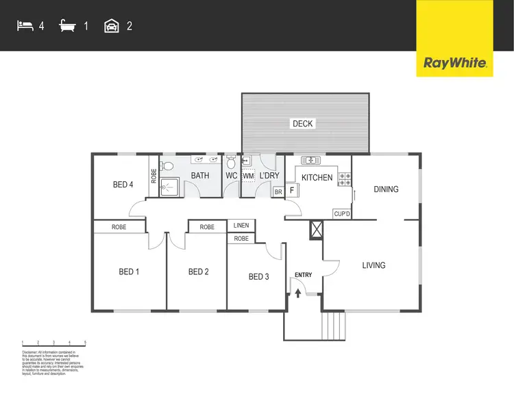 Floorplan of Homely house listing, 34 Kinkead Street, Evatt ACT 2617