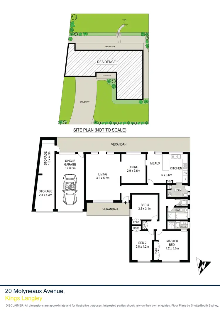 Floorplan of Homely house listing, 20 Molyneaux Avenue, Kings Langley NSW 2147