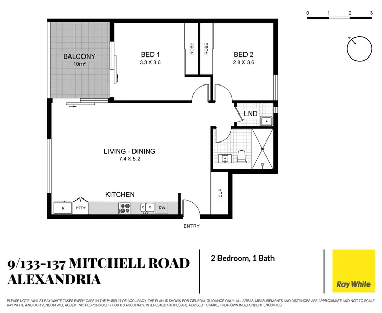 Floorplan of Homely apartment listing, 9/133-137 Mitchell Road, Alexandria NSW 2015