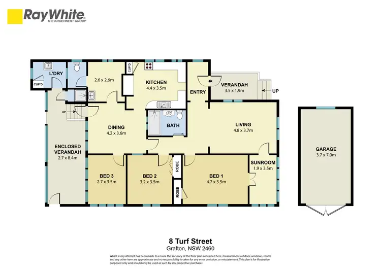 Floorplan of Homely house listing, 8 Turf Street, Grafton NSW 2460