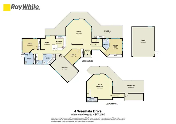 Floorplan of Homely house listing, 4 Weemala Drive, Waterview Heights NSW 2460