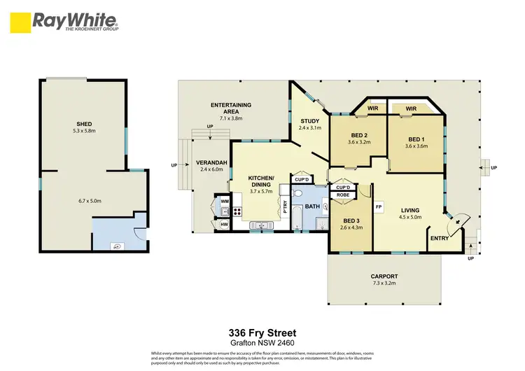 Floorplan of Homely house listing, 336 Fry Street, Grafton NSW 2460
