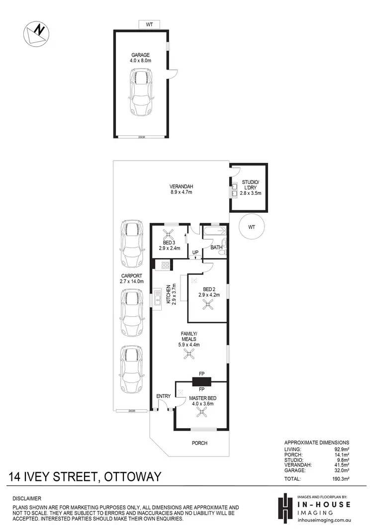 Floorplan of Homely house listing, 14 Ivey Street, Ottoway SA 5013