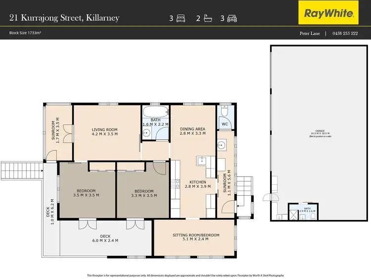 Floorplan of Homely house listing, 21 Kurrajong Street, Killarney QLD 4373