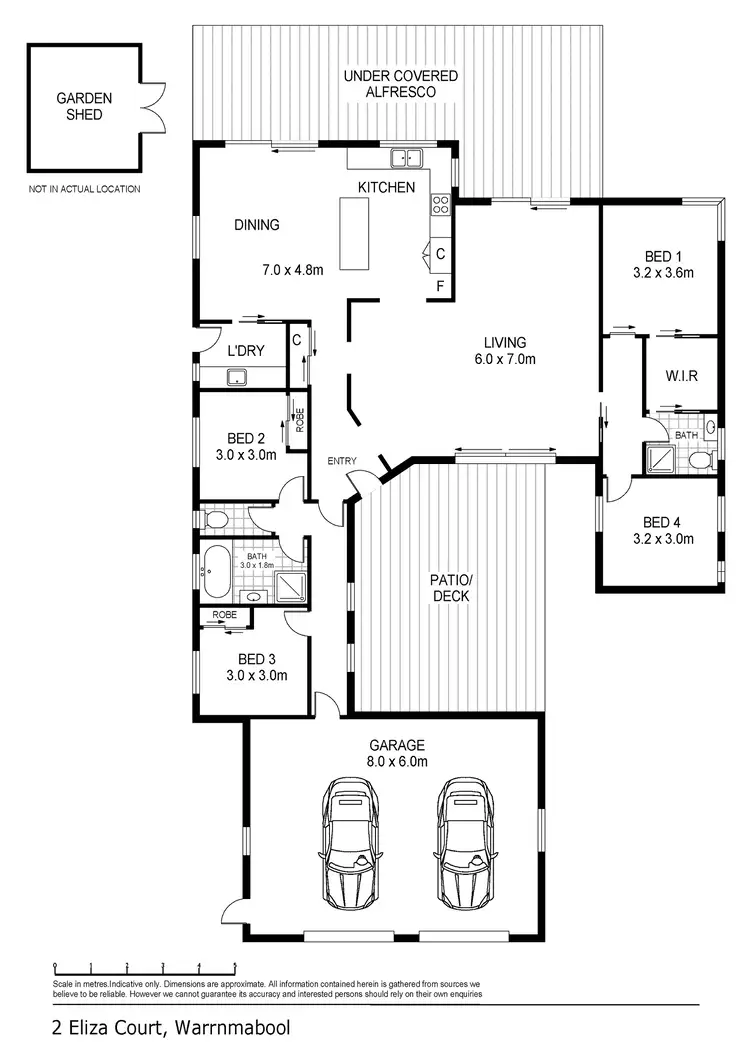 Floorplan of Homely house listing, 2 Eliza Court, Warrnambool VIC 3280