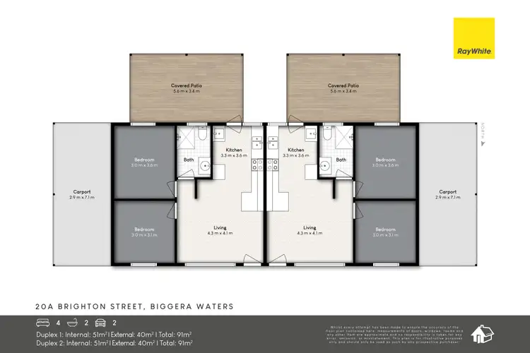 Floorplan of Homely house listing, 20a Brighton Street, Biggera Waters QLD 4216