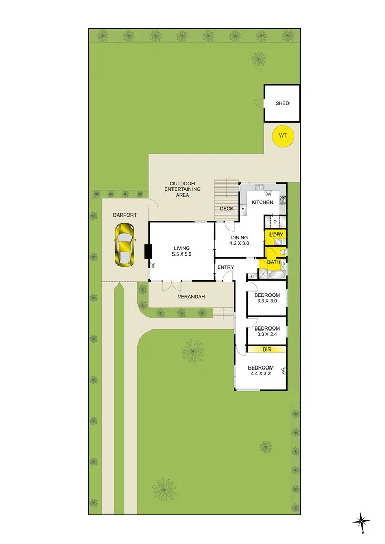 Floorplan of Homely house listing, 5 Gwyther Road, Highton VIC 3216