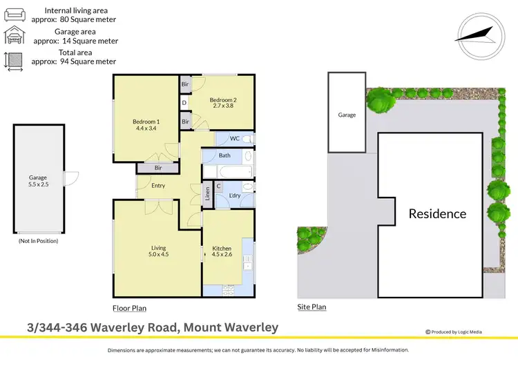 Floorplan of Homely unit listing, 3/344-346 Waverley Road, Mount Waverley VIC 3149