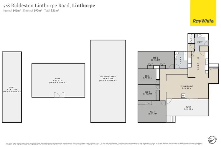Floorplan of Homely rural property listing, 'Euroa' - 528 Biddeston Linthorpe Road, Linthorpe QLD 4356