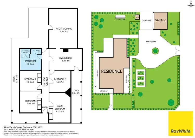 Floorplan of Homely house listing, 32-34 McKenzie Street, Rochester VIC 3561