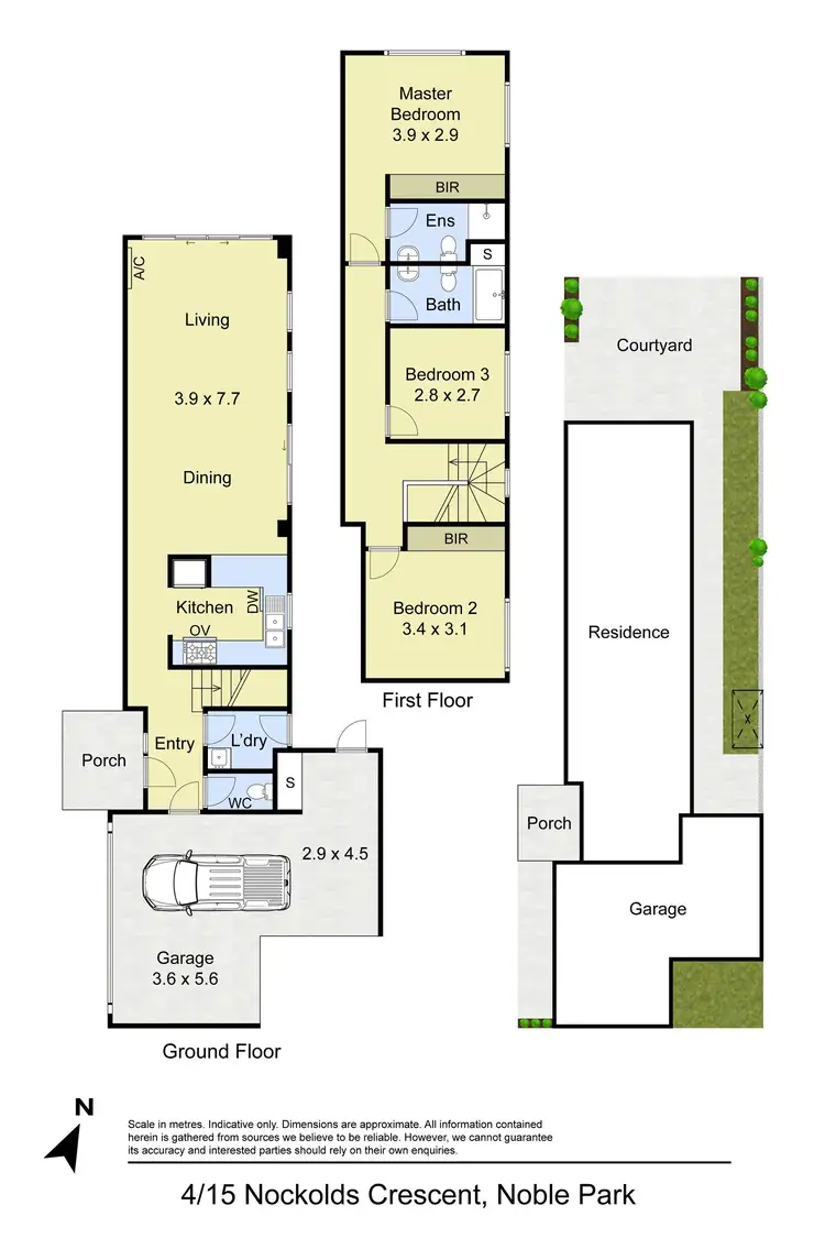 Floorplan of Homely townhouse listing, 4/15 Nockolds Crescent, Noble Park VIC 3174