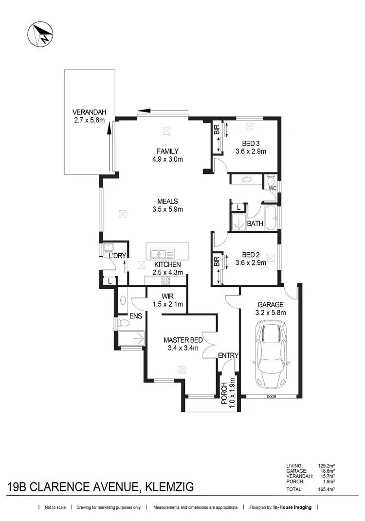 Floorplan of Homely house listing, 19B Clarence Avenue, Klemzig SA 5087