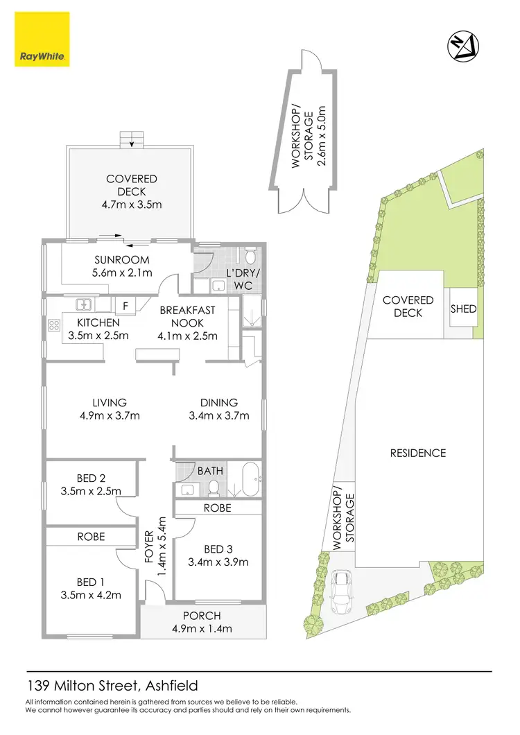Floorplan of Homely house listing, 139 Milton Street, Ashfield NSW 2131
