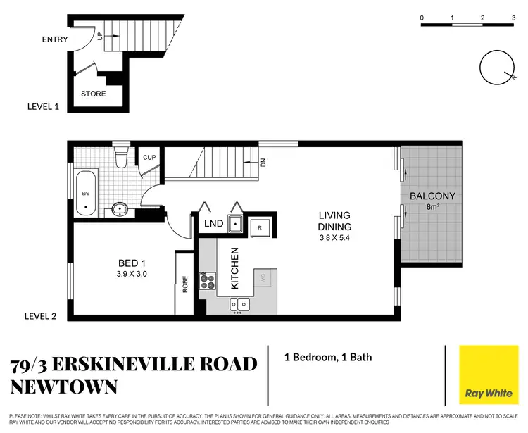 Floorplan of Homely apartment listing, 79/3-13 Erskineville Road, Newtown NSW 2042