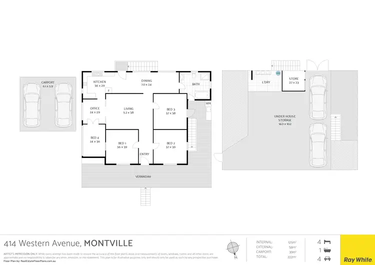 Floorplan of Homely house listing, 414 Western Avenue, Montville QLD 4560
