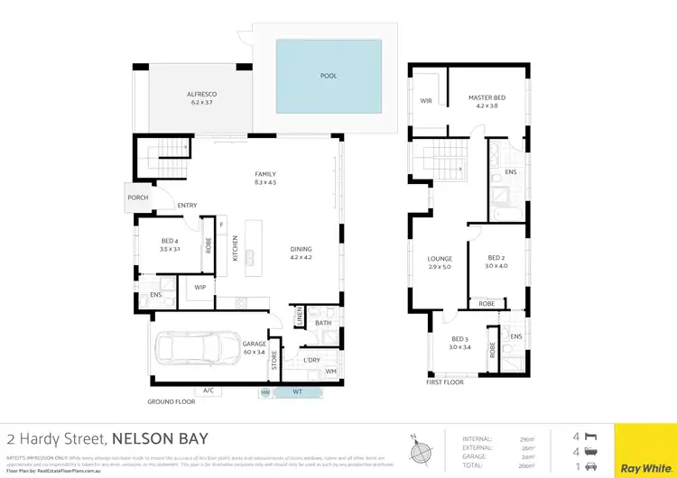 Floorplan of Homely house listing, 2 Hardy Street, Nelson Bay NSW 2315