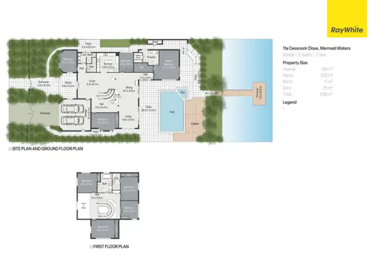 Floorplan of Homely house listing, 11A Cessnock Close, Mermaid Waters QLD 4218
